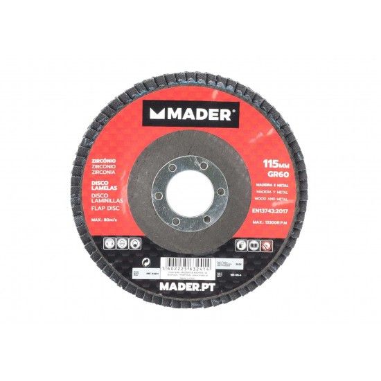 Disco Lamelas, Zircnio, 115mm, GR60 ref 63241 MADER