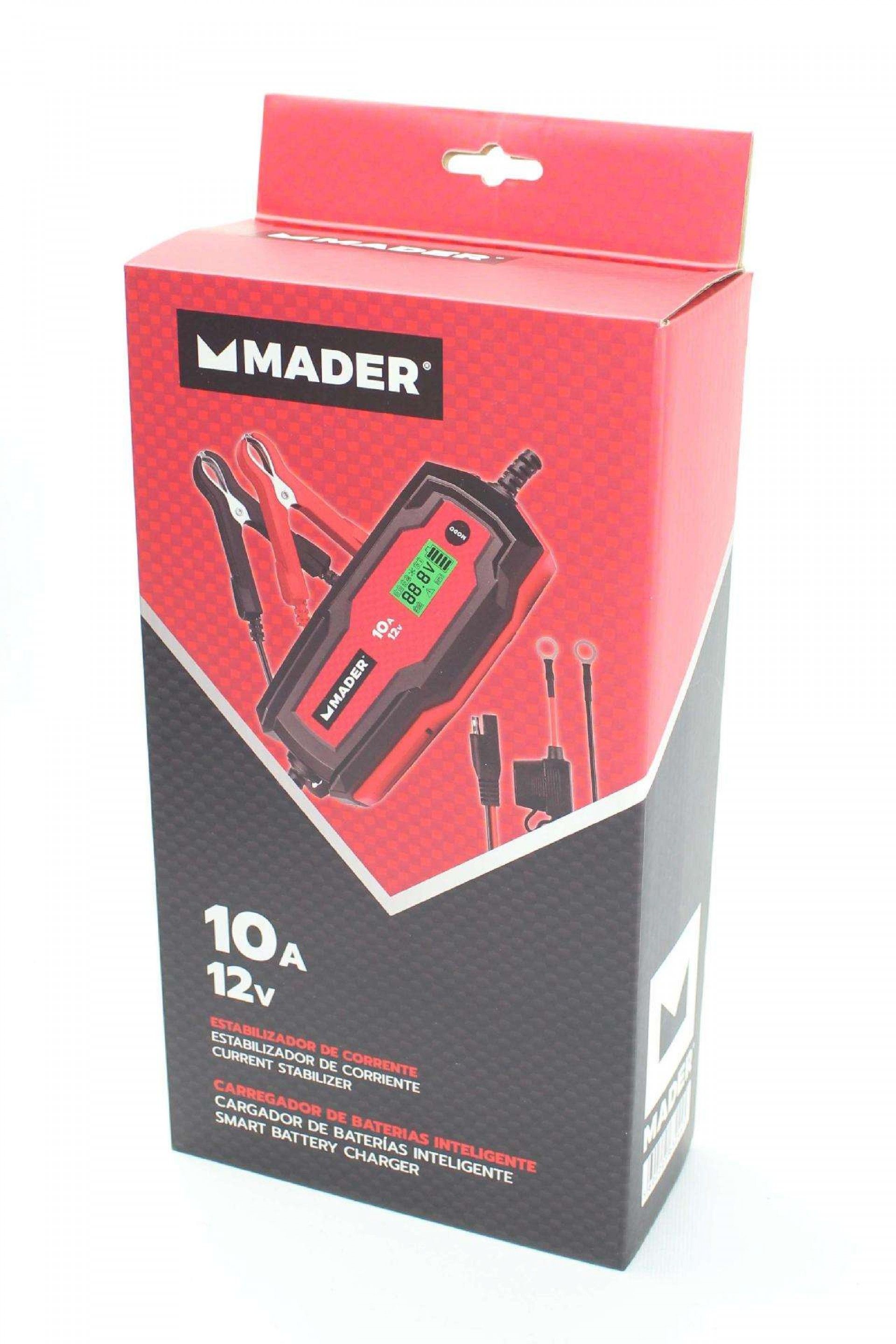 Carregador de Baterias Inteligente, 10A, 12V refª 63244 MADER