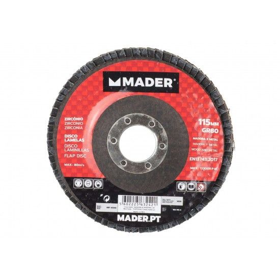 Disco Lamelas, Zircnio, 115mm, GR80 ref 63242 MADER