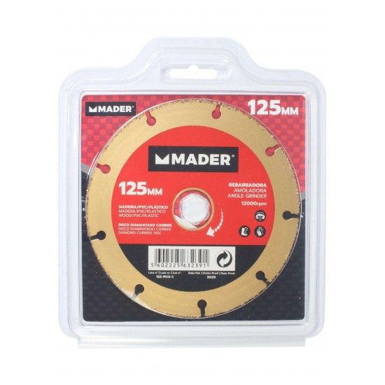 Disco Diamantado Carbide, 125mm ref 63239 MADER
