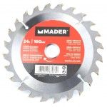Disco Tungsténio, Corte Madeira, 160mm, 24D refª 63236 MADER Disco Tungsténio, Corte Madeira, 160mm, 24D refª 63236 MADER