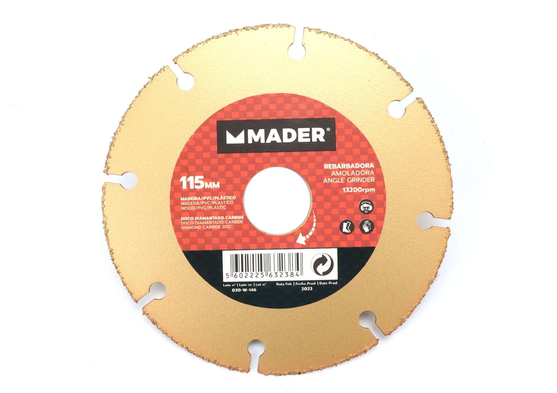 Disco Diamantado Carbide, 115mm refª 63238 MADER