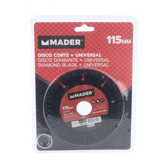 Disco Corte, Universal, 115mm ref 63227 MADER