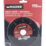Disco Corte, Universal, 115mm ref 63227 MADER