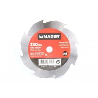 Disco Tungstnio, Corte Madeira para Rebarbadora, 230mm ref 63229 MADER