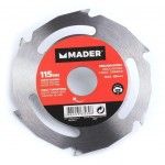Disco Tungstnio, Corte Madeira para Rebarbadora, 115mm  ref 63230 MADER