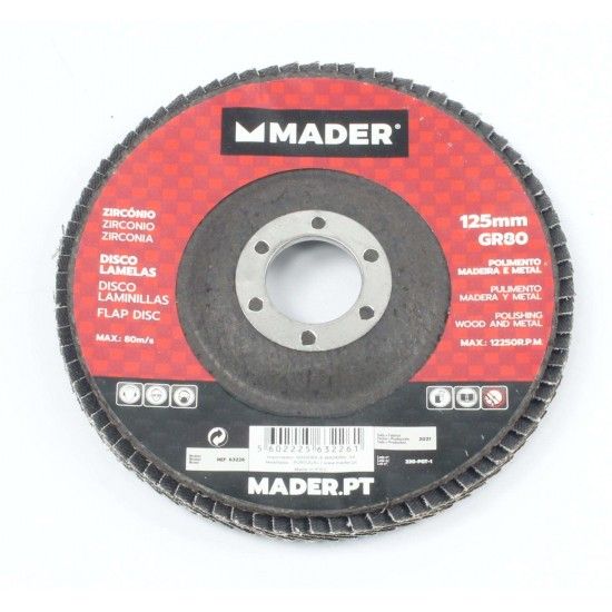 Disco Lamelas, Zircnio, 125mm, GR80 ref 63226 MADER