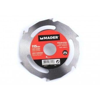 Disco Tungstnio, Corte Madeira para Rebarbadora, 115mm  ref 63230 MADER