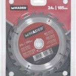 Disco Tungst�nio, Corte Madeira, 185mm, 24D ref� 63231 MADER