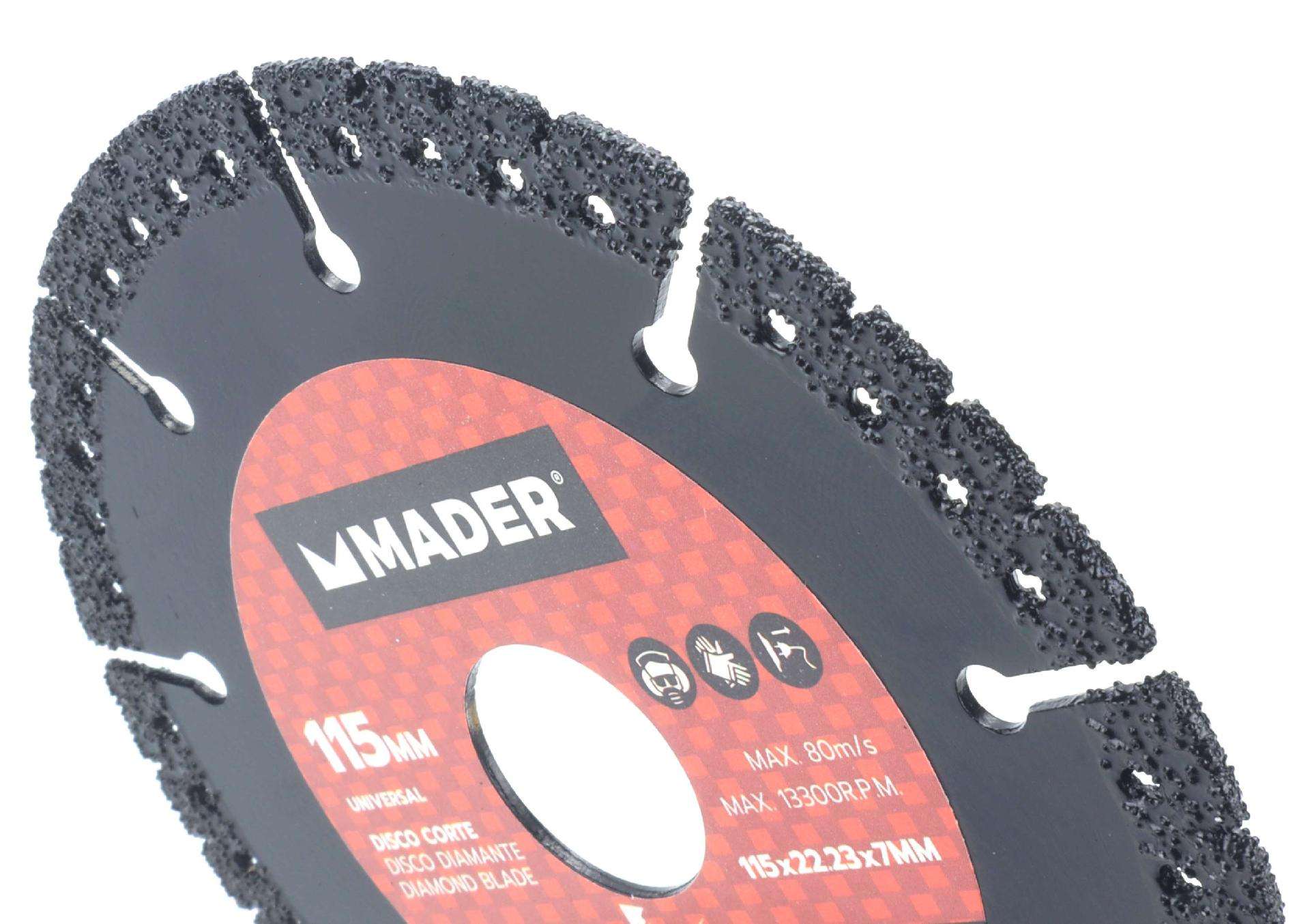 Disco Corte, Universal, 115mm refª 63227 MADER