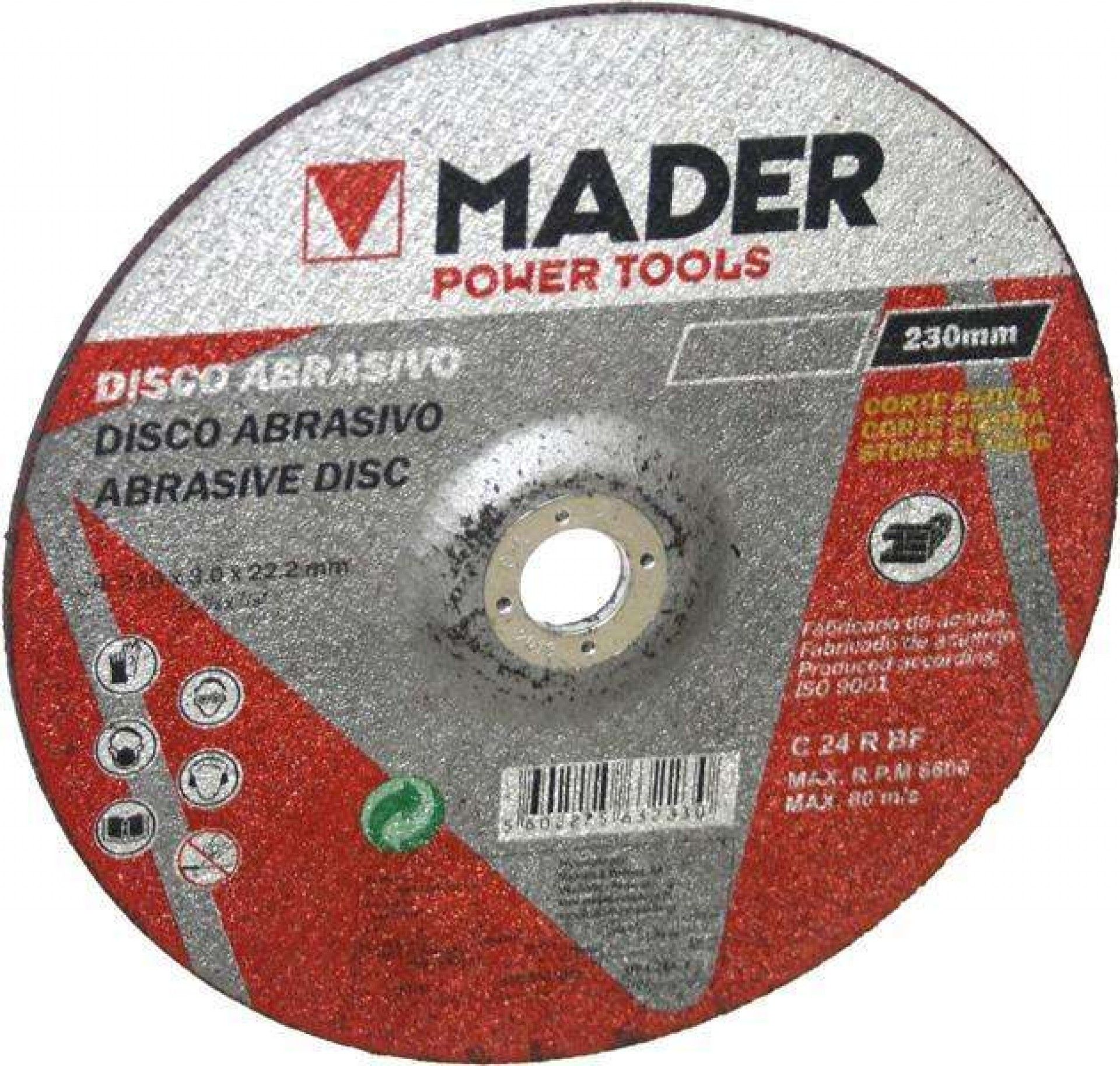 Disco Abrasivo, Corte Pedra, 3x22.2x230mm refª 63223 MADER