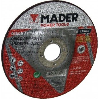 Disco Abrasivo, Corte Pedra, 3x22.2x125mm ref 63221 MADER