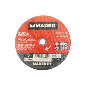 Disco Abrasivo, Corte Ao Inox, 230mm ref 63212 MADER