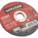 Disco Abrasivo, Rebarbar Metal, 115x6x22.2mm ref 63216 MADER