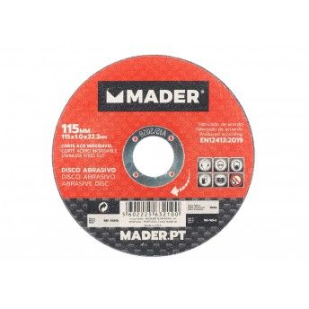 Disco Abrasivo, Corte Ao Inox, 115mm ref 63210 MADER