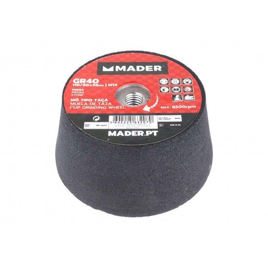 M Esmeril, Taa, GR40, 110 mm, para Rebarbadora ref 63207 MADER