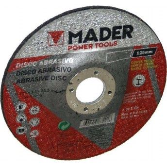 Disco Abrasivo, Corte Metal, 125mm ref 63201 MADER