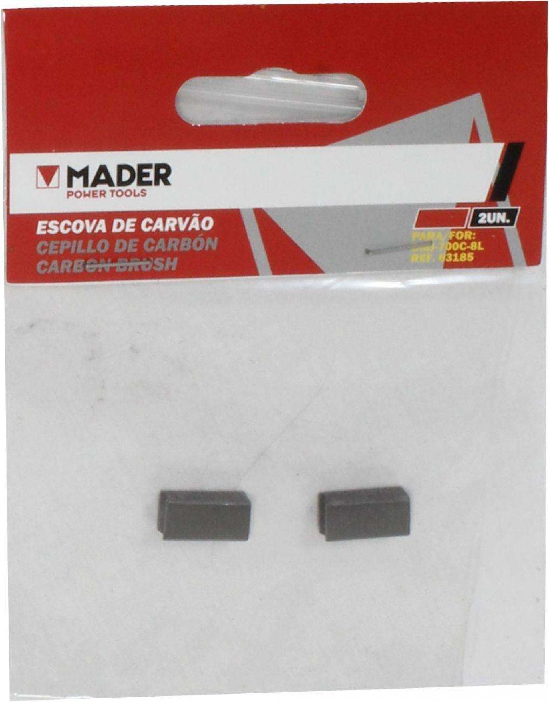 Escova Carvão, para Polidora 63185 refª 63171 MADER