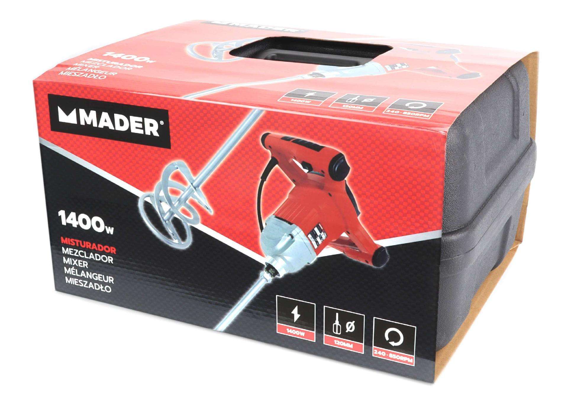 Misturador Elétrico, 1400W, 850RPM refª 63181 MADER