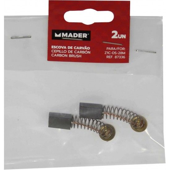 Escova Carvão, para Berbequim 87336 refª 63165 MADER Escova Carvão, para Berbequim 87336 refª 63165 MADER