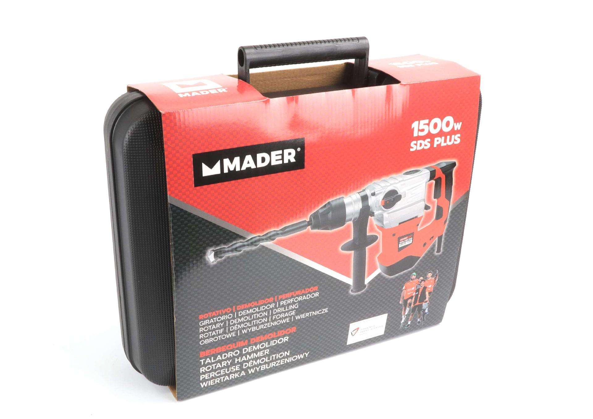 Berbequim Perfurador - Rotativo - Demolidor, 1500W, SDS PLUS refª 63130 MADER