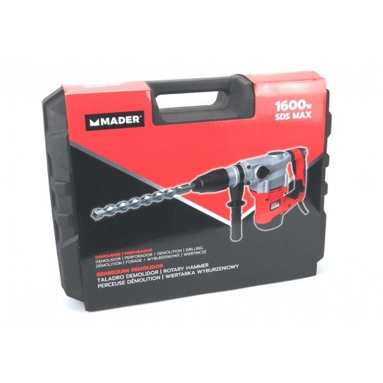Berbequim Martelo - Demolidor - Perfurador - 2F 1600W SDS MAX refª 63129 MADER Berbequim Martelo - Demolidor - Perfurador - 2F 1600W SDS MAX refª 63129 MADER