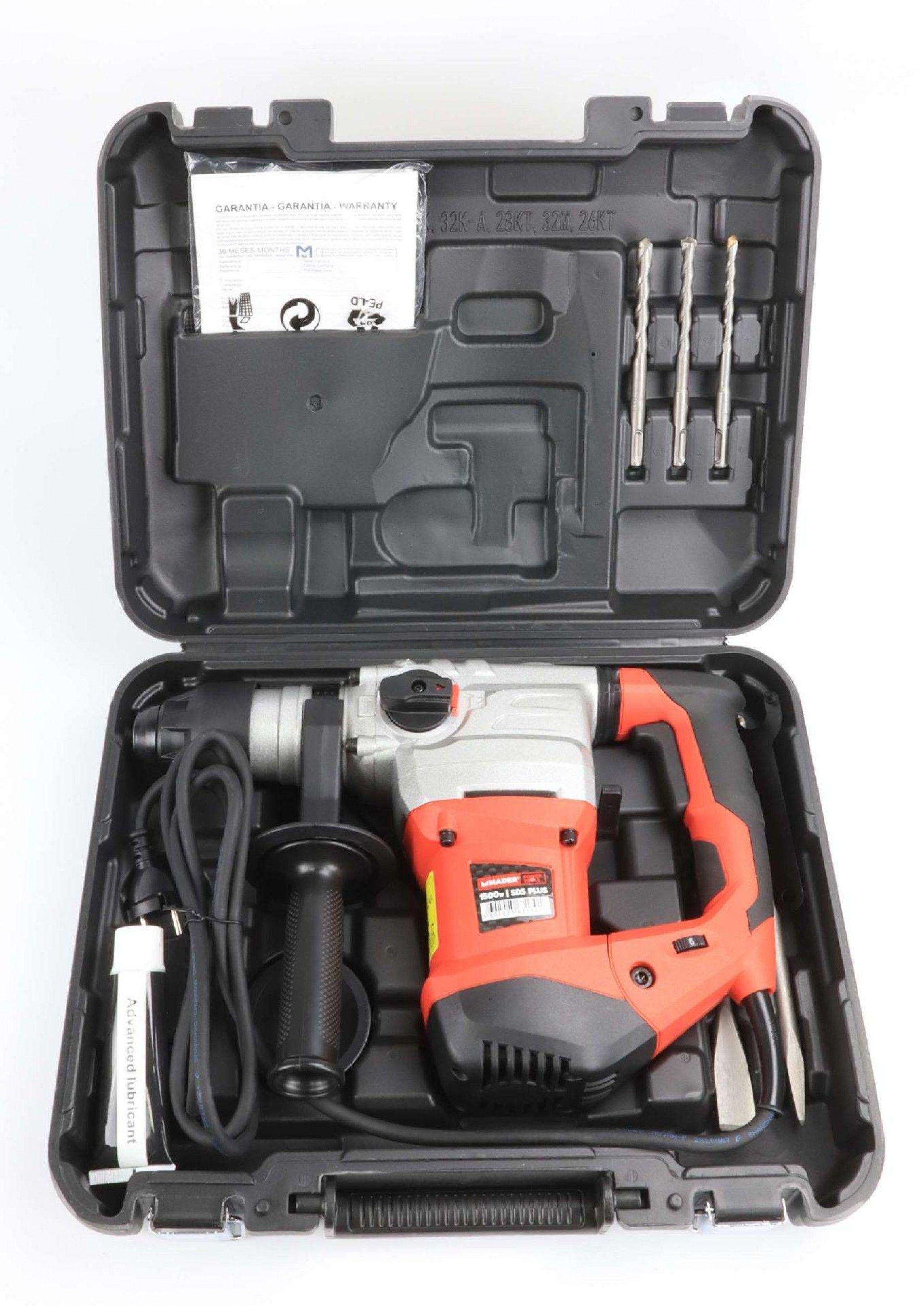 Berbequim Perfurador - Rotativo - Demolidor, 1500W, SDS PLUS refª 63130 MADER