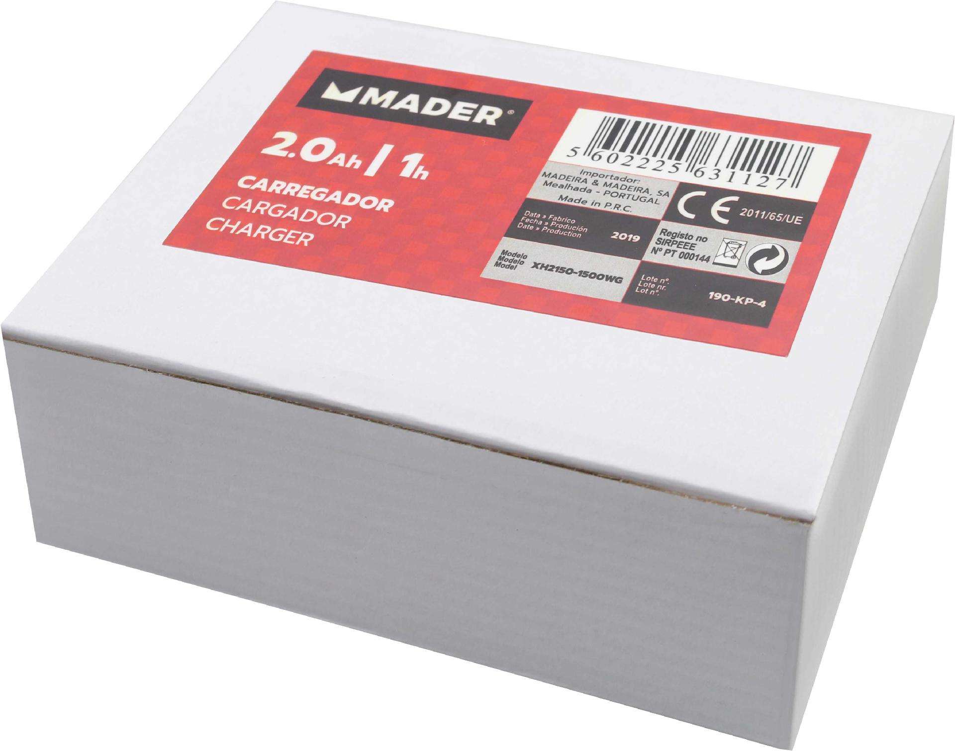 Carregador Rápido, 2.0Ah, 1h refª 63112 MADER