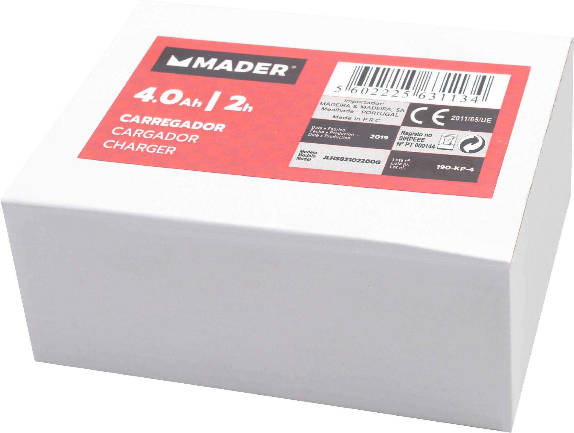 Carregador Rápido, 4.0Ah, 2h refª 63113 MADER