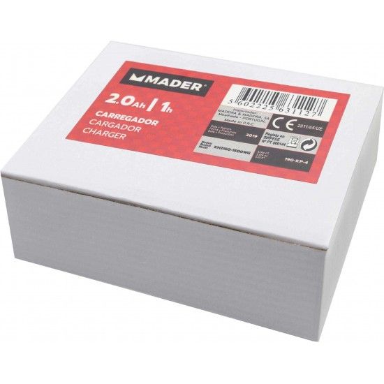 Carregador Rpido, 2.0Ah, 1h ref 63112 MADER