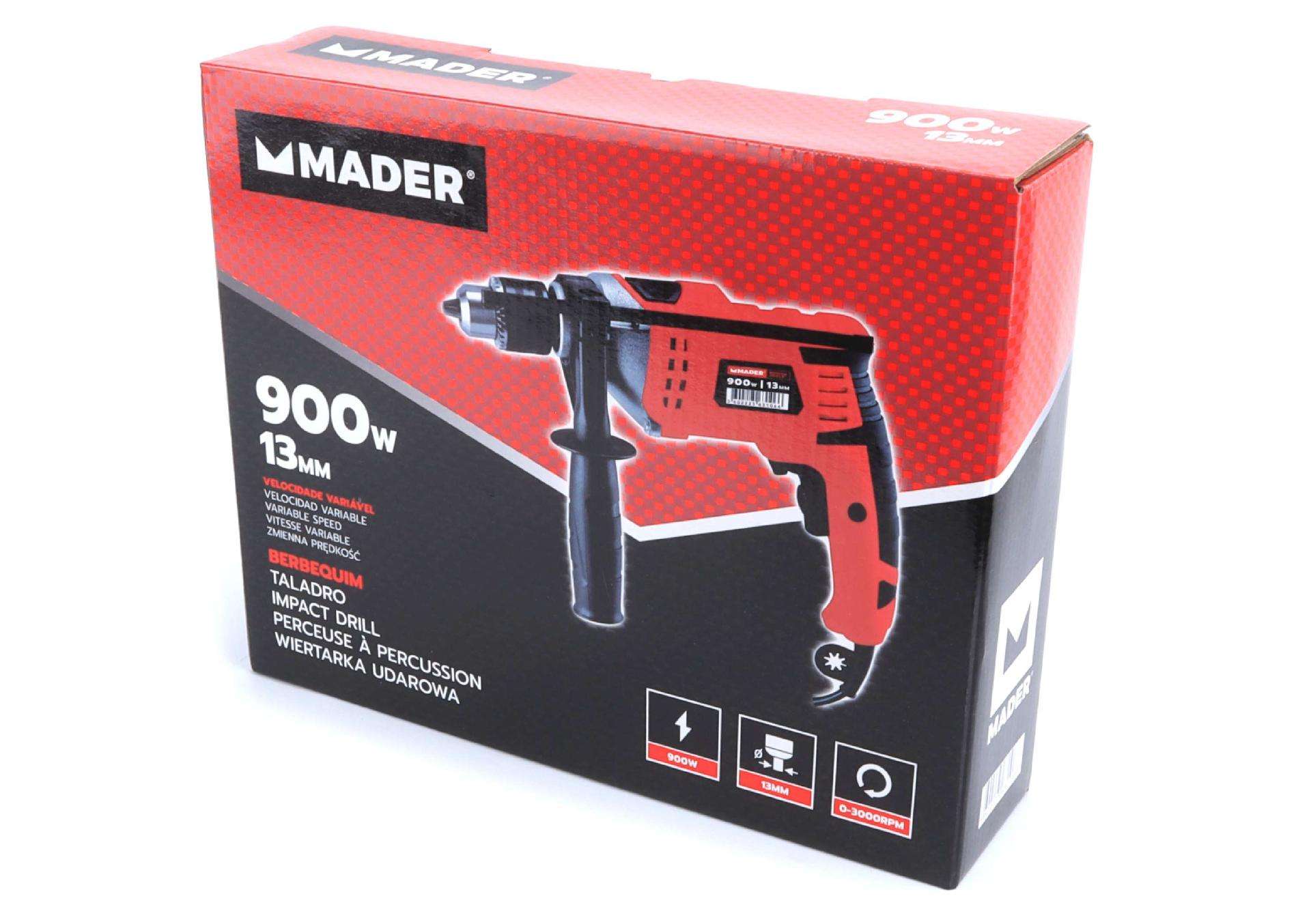 Berbequim, 13mm, 900W refª 63106 MADER