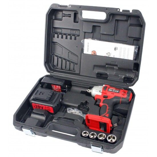 Aparafusadora de Impacto sem Fio, 430Nm, 20V, 1/2 ref� 63102 MADER