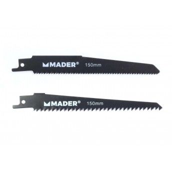 Lâminas Serrote Vaivém, Ferro e Madeira, 150mm, 2Un refª 63092 MADER Lâminas Serrote Vaivém, Ferro e Madeira, 150mm, 2Un refª 63092 MADER