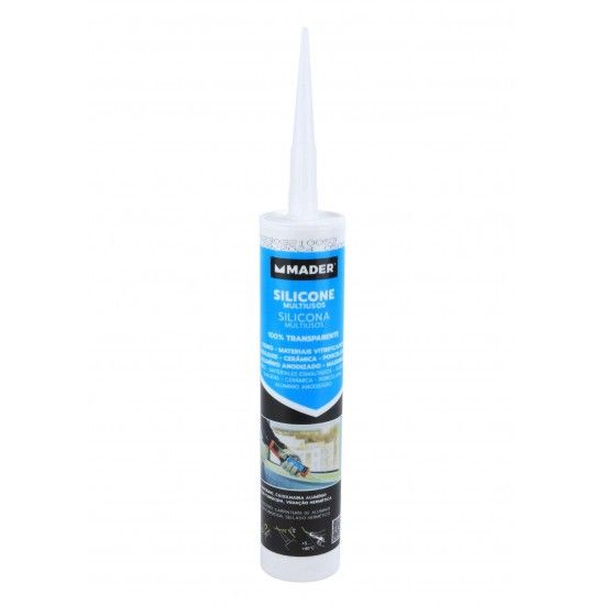 Silicone Multiusos, 100% Transparente, 280ml ref 62673 MADER