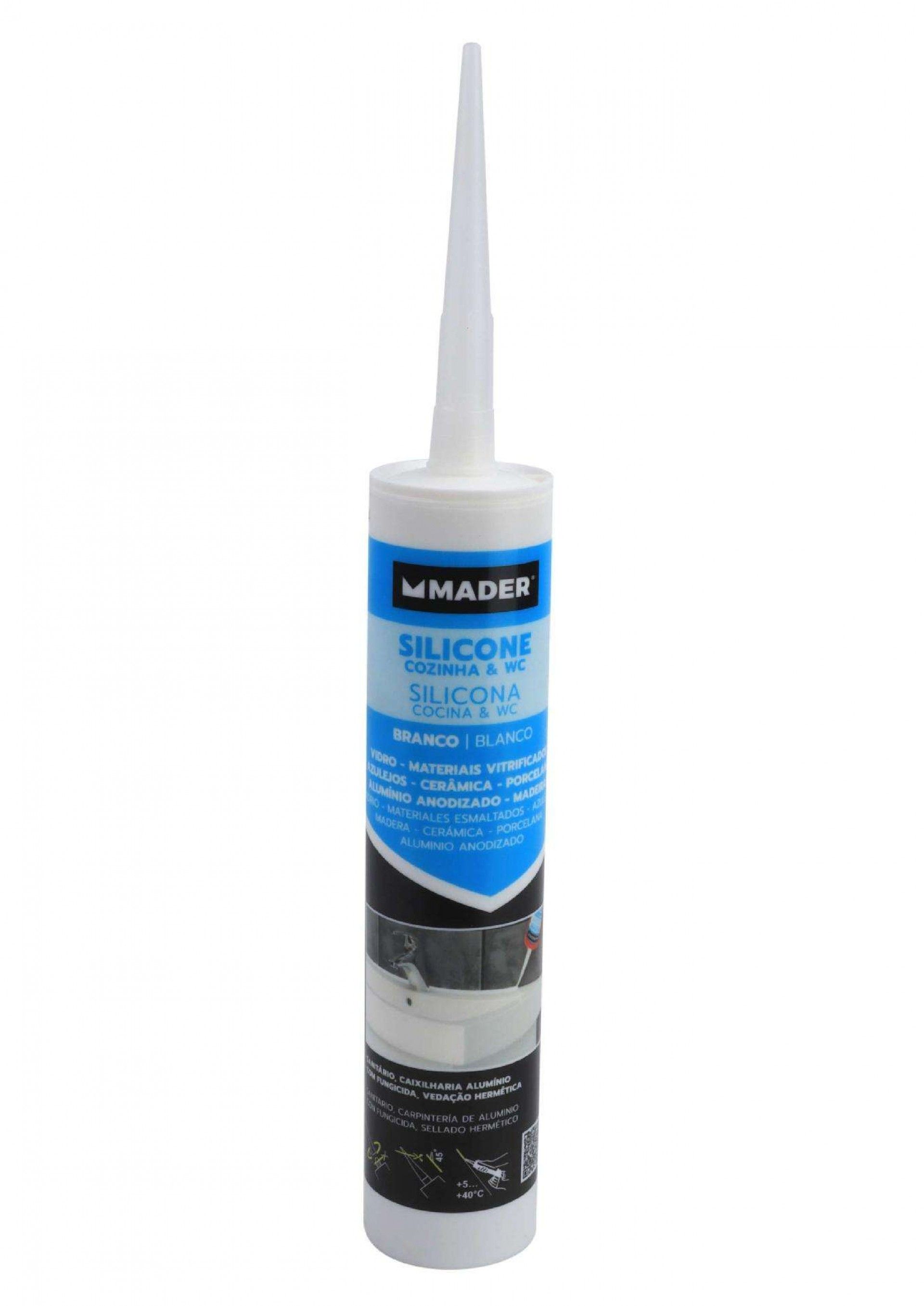 Silicone Multiusos, Branco, 280ml refª 62671 MADER