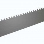 Talocha Pedreiro, Dentada, Inox, 500x130mm ref 61596 MADER