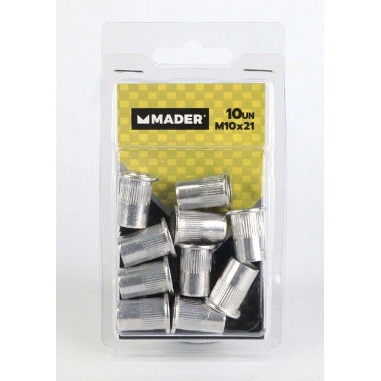 Porcas de Rebite, M10x21, 10 Un ref 61545 MADER