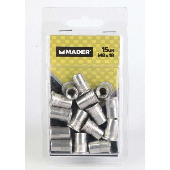 Porcas de Rebite, M8x18, 15 Un ref 61544 MADER