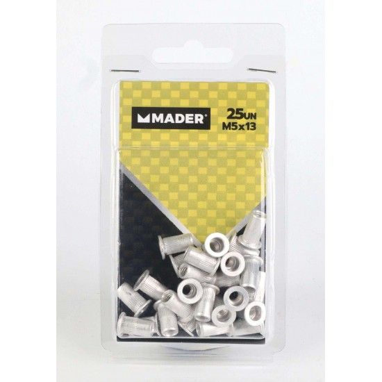 Porcas de Rebite, M5x13, 25 Un ref 61542 MADER