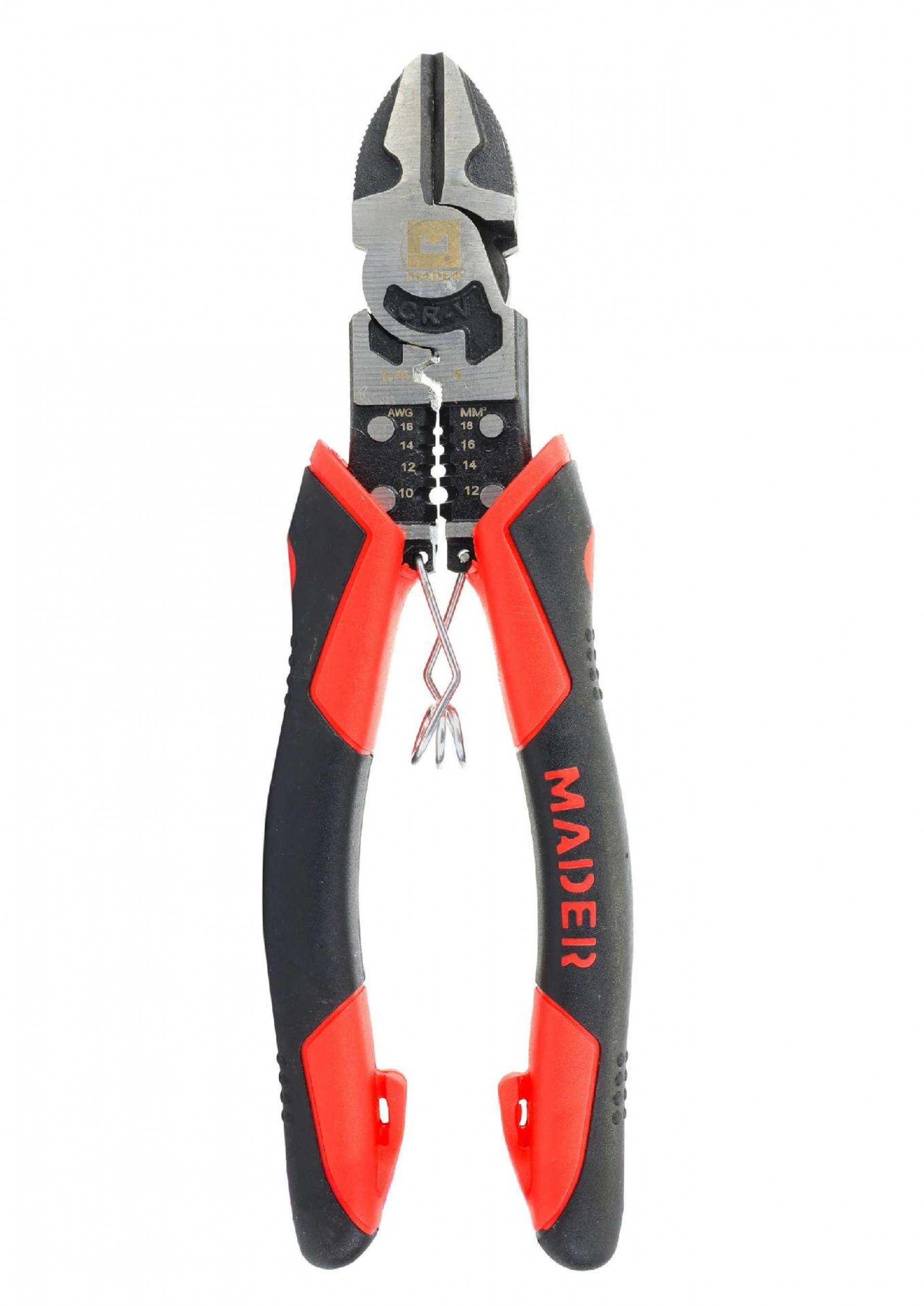 Alicate Multifunções, 9 IN 1, Corte Lateral, 200mm refª 61497 MADER