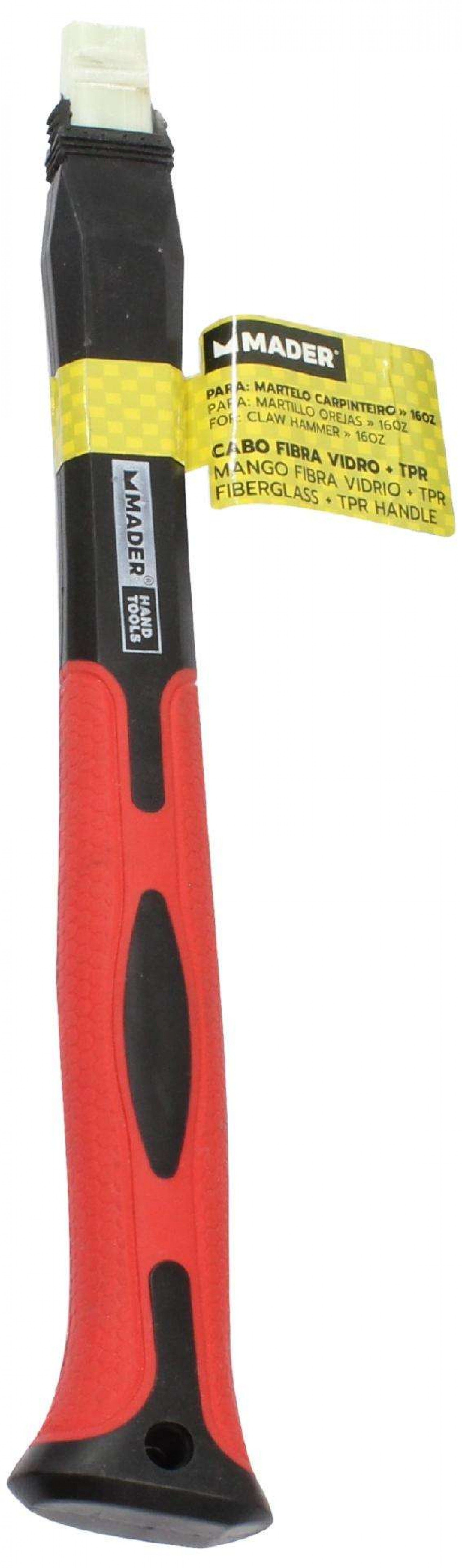 Cabo Fibra Vidro para Martelo Carpinteiro, TPR, 0.45Kg refª 61468 MADER