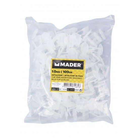 Espaçador/ Nivelador de Pisos, 1mm, 100Un refª 61481 MADER Espaçador/ Nivelador de Pisos, 1mm, 100Un refª 61481 MADER