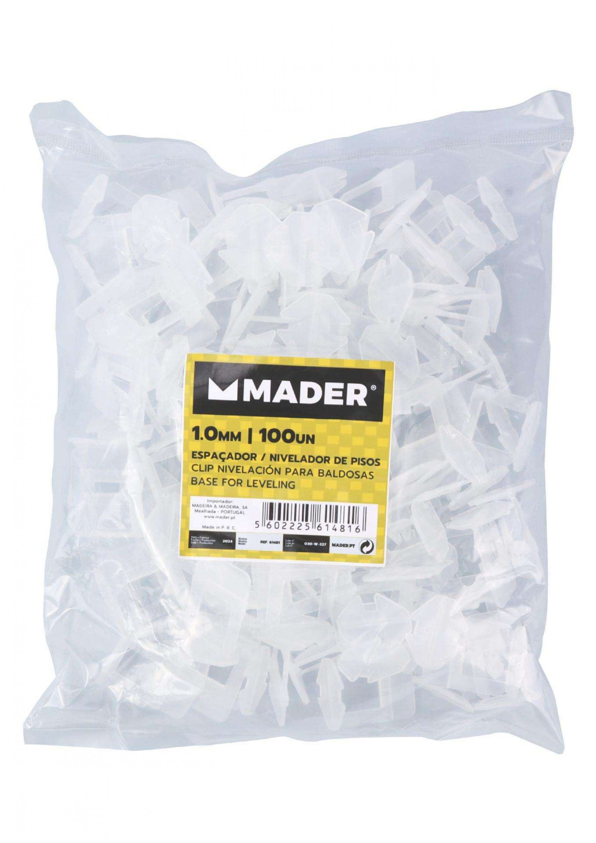 Espaçador/ Nivelador de Pisos, 1mm, 100Un refª 61481 MADER