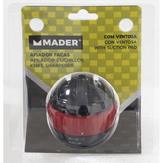 Afiador de Facas com Ventosa refª 61412 MADER Afiador de Facas com Ventosa refª 61412 MADER