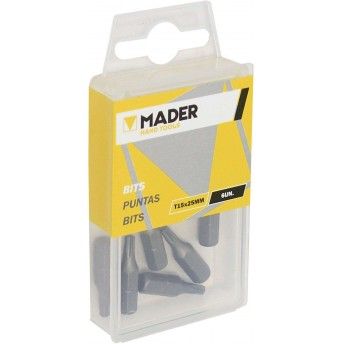 Bits Torx T15, 25mm, 6Un refª 61315 MADER Bits Torx T15, 25mm, 6Un refª 61315 MADER