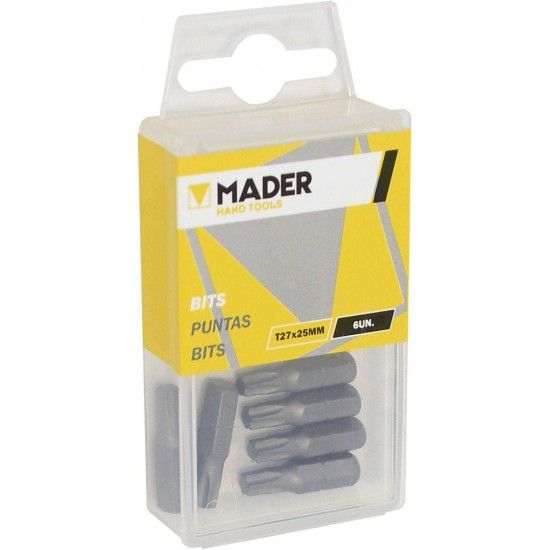 Bits Torx T27, 25mm, 6Un ref� 61317 MADER
