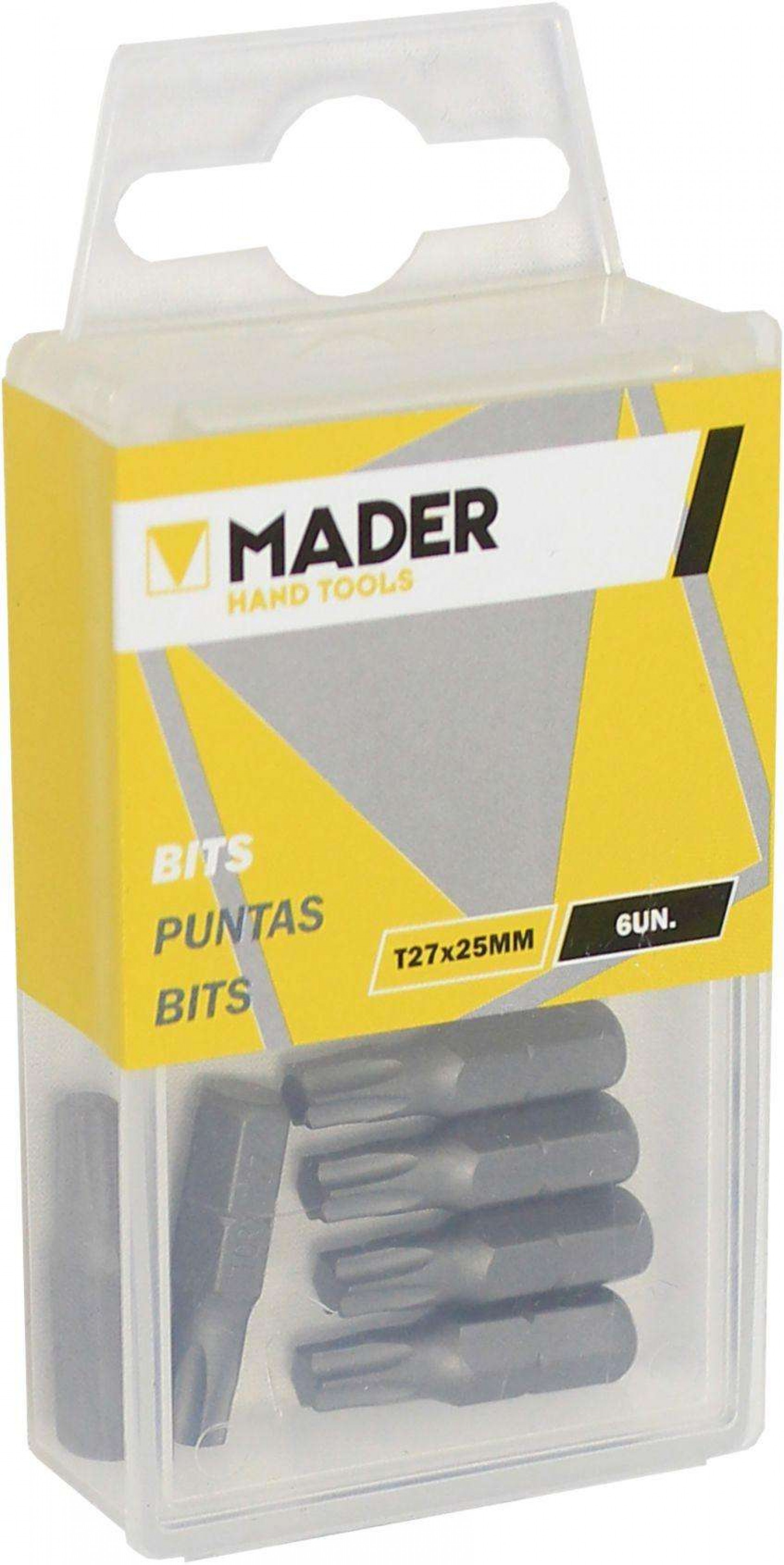 Bits Torx T27, 25mm, 6Un refª 61317 MADER