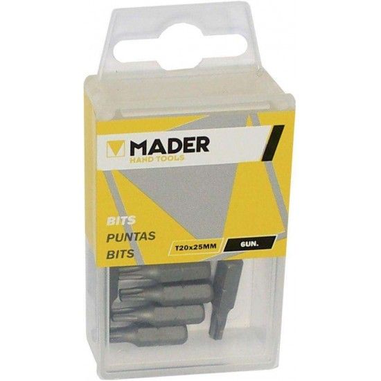 Bits Torx T20, 25mm, 6Un ref� 61316 MADER