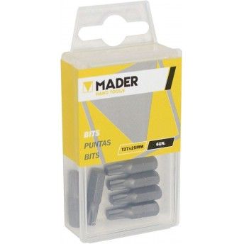 Bits Torx T27, 25mm, 6Un refª 61317 MADER Bits Torx T27, 25mm, 6Un refª 61317 MADER