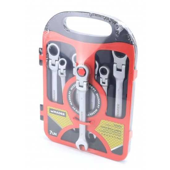 Chave Boca-Luneta Articulada, com Roquete, 7Un refª 61299 MADER Chave Boca-Luneta Articulada, com Roquete, 7Un refª 61299 MADER